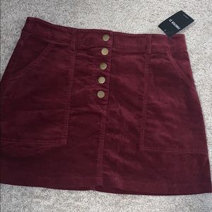 Forever 21 velvet skirt
